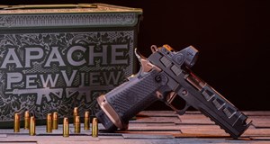 WATCHTOWER APACHE PEW VIEW LIMITED EDITION 9MM WITH TRIJICON SRO 2.5 MOA RED DOT